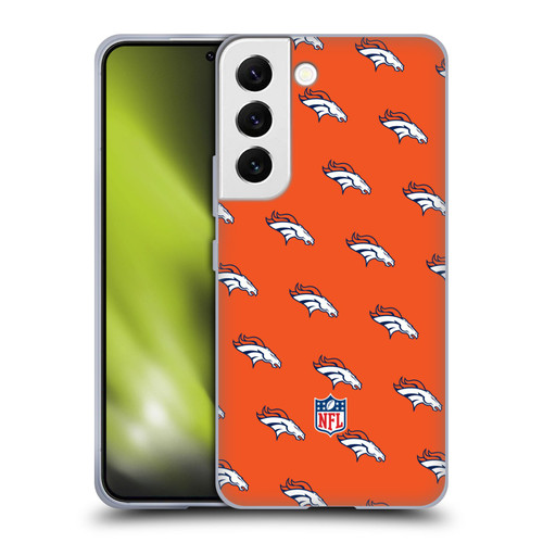 NFL Denver Broncos Artwork Patterns Soft Gel Case for Samsung Galaxy S22 5G