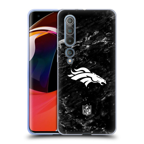 NFL Denver Broncos Artwork Marble Soft Gel Case for Xiaomi Mi 10 5G / Mi 10 Pro 5G