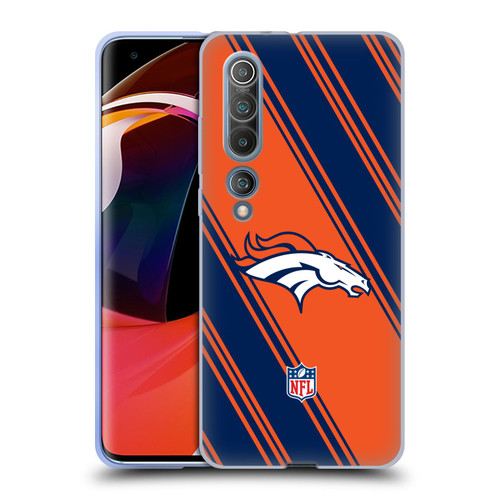 NFL Denver Broncos Artwork Stripes Soft Gel Case for Xiaomi Mi 10 5G / Mi 10 Pro 5G