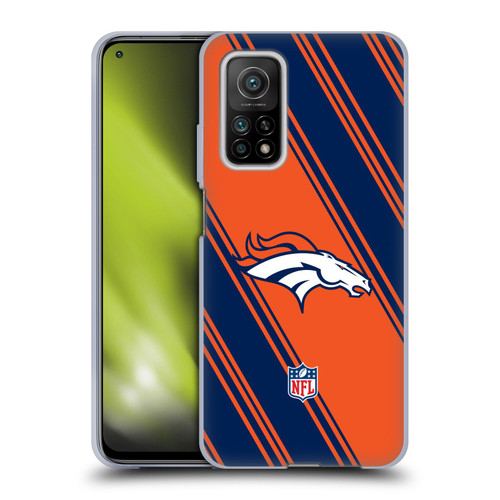 NFL Denver Broncos Artwork Stripes Soft Gel Case for Xiaomi Mi 10T 5G