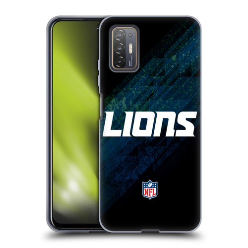 NFL Detroit Lions Logo Blur Soft Gel Case for HTC Desire 21 Pro 5G