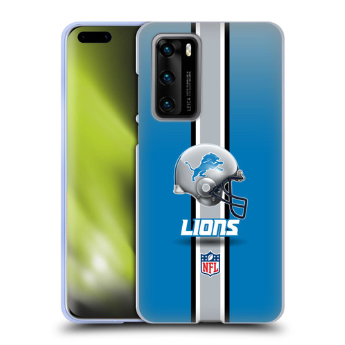 NFL Detroit Lions Logo Helmet Soft Gel Case for Huawei P40 5G