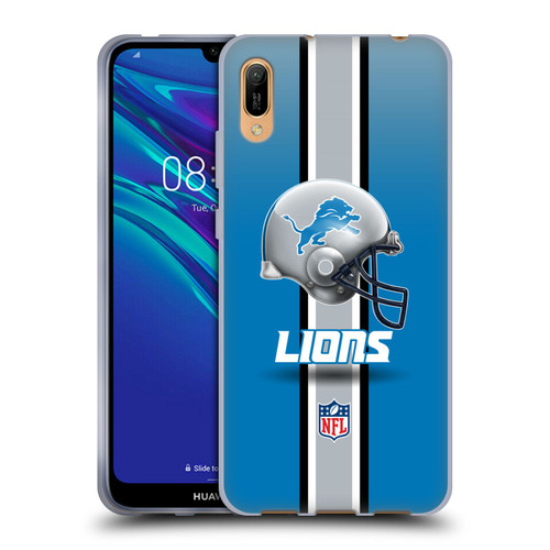 NFL Detroit Lions Logo Helmet Soft Gel Case for Huawei Y6 Pro (2019)