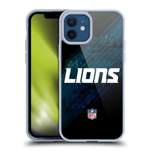 NFL Detroit Lions Logo Blur Soft Gel Case for Apple iPhone 12 / iPhone 12 Pro