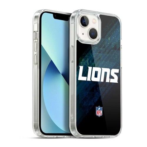 NFL Detroit Lions Logo Blur Soft Gel Case for Apple iPhone 13