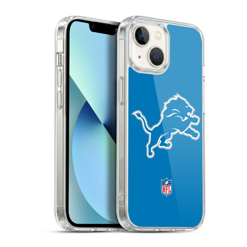NFL Detroit Lions Logo Plain Soft Gel Case for Apple iPhone 13