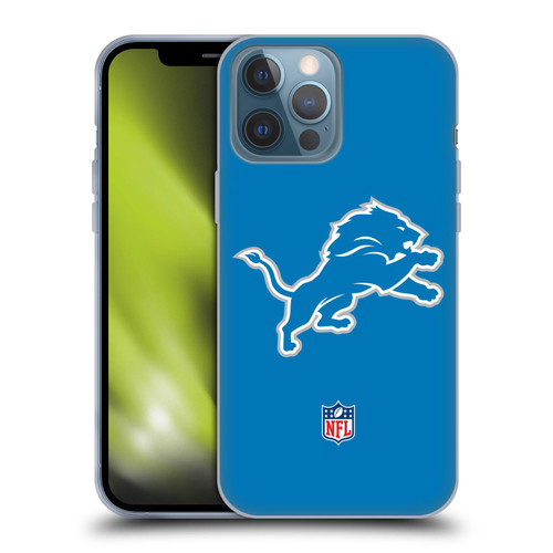 NFL Detroit Lions Logo Plain Soft Gel Case for Apple iPhone 13 Pro Max