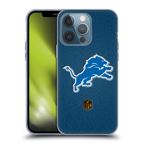NFL Detroit Lions Logo Football Soft Gel Case for Apple iPhone 13 Pro