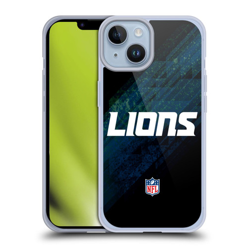 NFL Detroit Lions Logo Blur Soft Gel Case for Apple iPhone 14