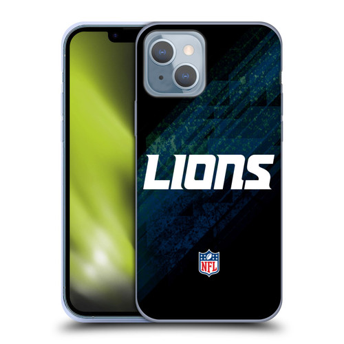 NFL Detroit Lions Logo Blur Soft Gel Case for Apple iPhone 14