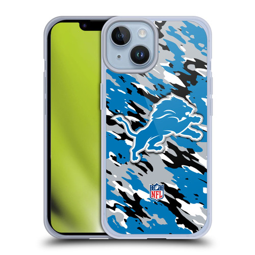 NFL Detroit Lions Logo Camou Soft Gel Case for Apple iPhone 14 NFL Detroit Lions Logo Camou Soft Gel Case for Apple iPhone 14