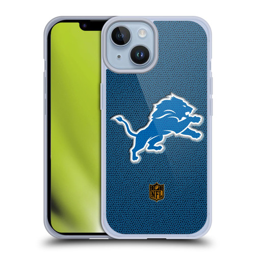 NFL Detroit Lions Logo Football Soft Gel Case for Apple iPhone 14 NFL Detroit Lions Logo Football Soft Gel Case for Apple iPhone 14