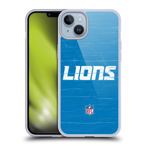 NFL Detroit Lions Logo Distressed Look Soft Gel Case for Apple iPhone 14 Plus NFL Detroit Lions Logo Distressed Look Soft Gel Case for Apple iPhone 14 Plus