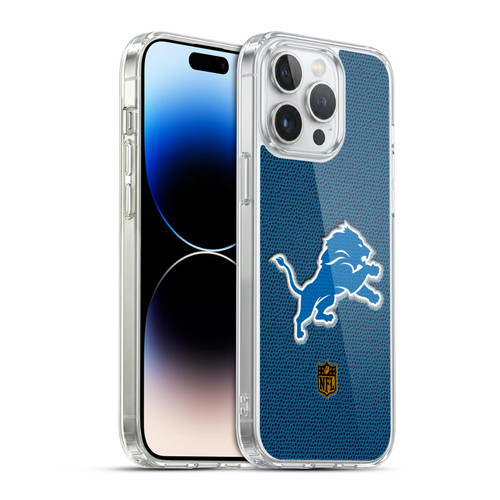 NFL Detroit Lions Logo Football Soft Gel Case for Apple iPhone 14 Pro Max & MagSafe