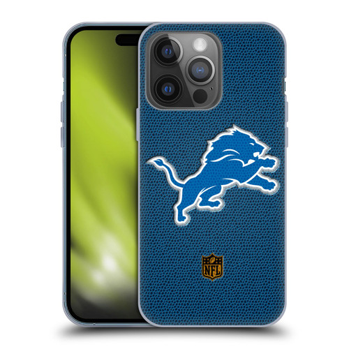NFL Detroit Lions Logo Football Soft Gel Case for Apple iPhone 14 Pro