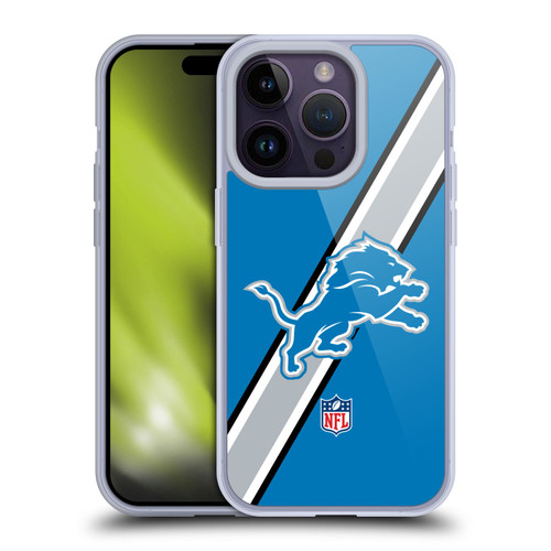 NFL Detroit Lions Logo Stripes Soft Gel Case for Apple iPhone 14 Pro NFL Detroit Lions Logo Stripes Soft Gel Case for Apple iPhone 14 Pro