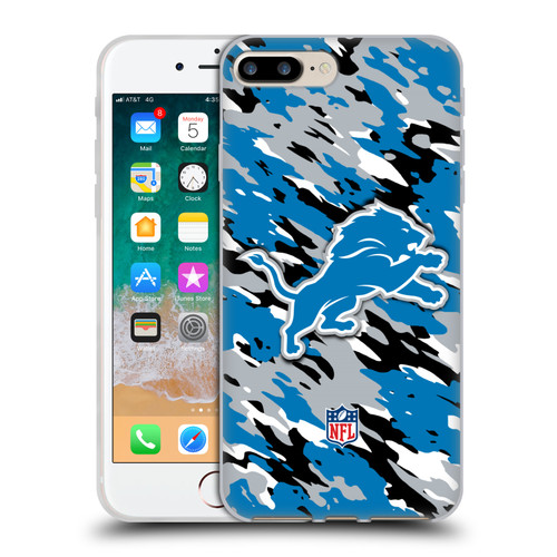 NFL Detroit Lions Logo Camou Soft Gel Case for Apple iPhone 7 Plus / iPhone 8 Plus NFL Detroit Lions Logo Camou Soft Gel Case for Apple iPhone 7 Plus / iPhone 8 Plus
