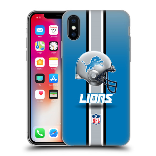 NFL Detroit Lions Logo Helmet Soft Gel Case for Apple iPhone X / iPhone XS NFL Detroit Lions Logo Helmet Soft Gel Case for Apple iPhone X / iPhone XS