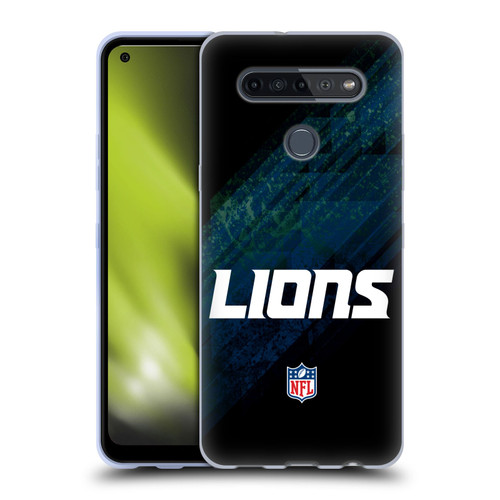 NFL Detroit Lions Logo Blur Soft Gel Case for LG K51S