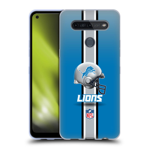 NFL Detroit Lions Logo Helmet Soft Gel Case for LG K51S