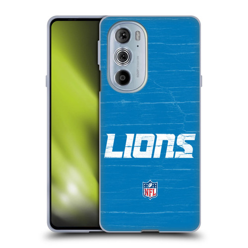 NFL Detroit Lions Logo Distressed Look Soft Gel Case for Motorola Edge X30