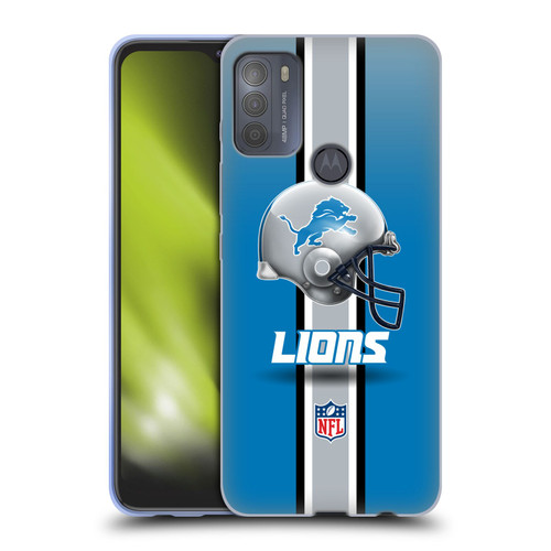 NFL Detroit Lions Logo Helmet Soft Gel Case for Motorola Moto G50