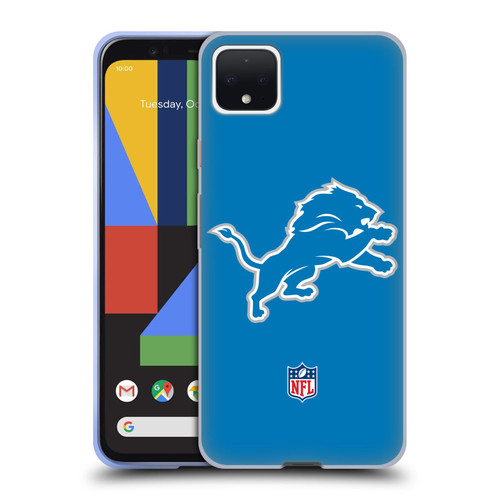 NFL Detroit Lions Logo Plain Soft Gel Case for Google Pixel 4 XL