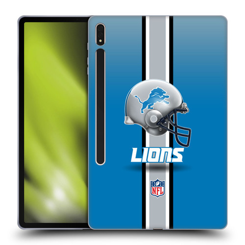 NFL Detroit Lions Logo Helmet Soft Gel Case for Samsung Galaxy Tab S8 Plus