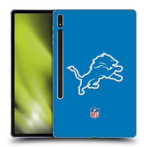 NFL Detroit Lions Logo Plain Soft Gel Case for Samsung Galaxy Tab S8 Plus