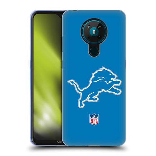 NFL Detroit Lions Logo Plain Soft Gel Case for Nokia 5.3