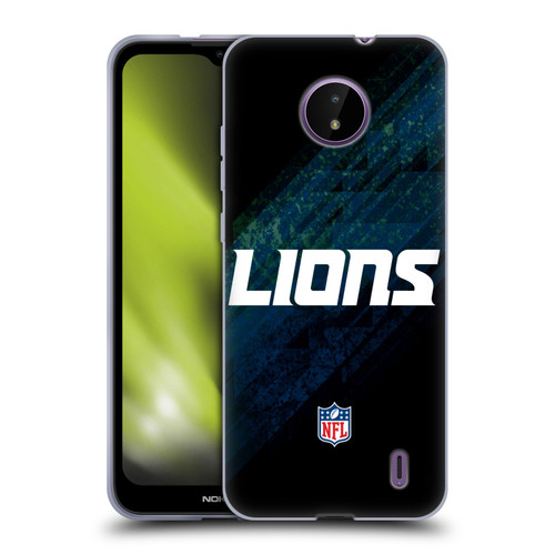 NFL Detroit Lions Logo Blur Soft Gel Case for Nokia C10 / C20