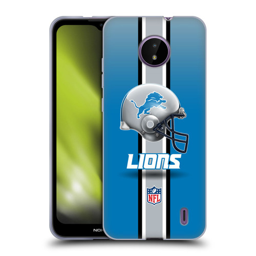 NFL Detroit Lions Logo Helmet Soft Gel Case for Nokia C10 / C20