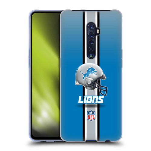 NFL Detroit Lions Logo Helmet Soft Gel Case for OPPO Reno 2