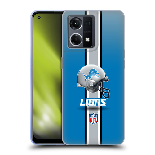 NFL Detroit Lions Logo Helmet Soft Gel Case for OPPO Reno8 4G