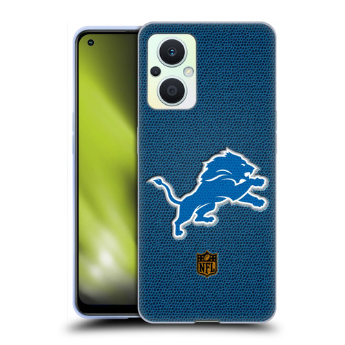 NFL Detroit Lions Logo Football Soft Gel Case for OPPO Reno8 Lite