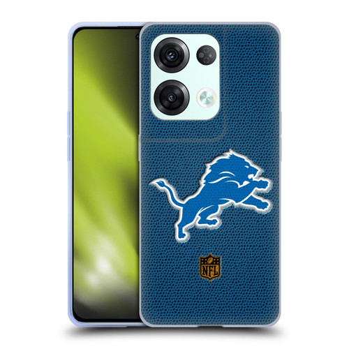 NFL Detroit Lions Logo Football Soft Gel Case for OPPO Reno8 Pro