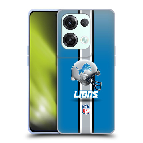 NFL Detroit Lions Logo Helmet Soft Gel Case for OPPO Reno8 Pro