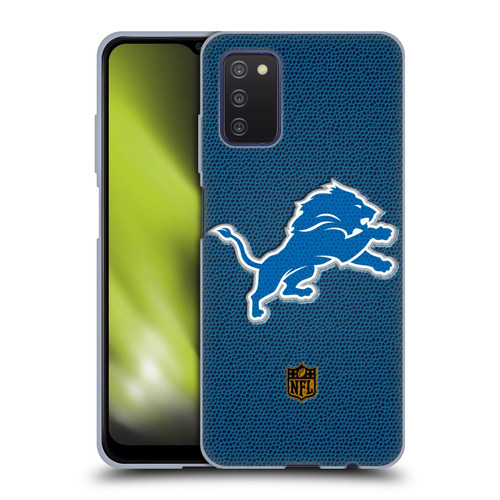 NFL Detroit Lions Logo Football Soft Gel Case for Samsung Galaxy A03s (2021)