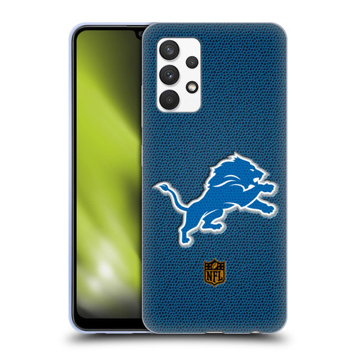 NFL Detroit Lions Logo Football Soft Gel Case for Samsung Galaxy A32 (2021)