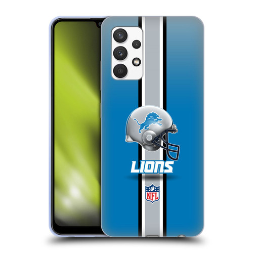 NFL Detroit Lions Logo Helmet Soft Gel Case for Samsung Galaxy A32 (2021)