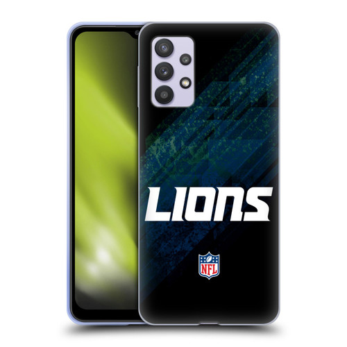 NFL Detroit Lions Logo Blur Soft Gel Case for Samsung Galaxy A32 5G / M32 5G (2021)