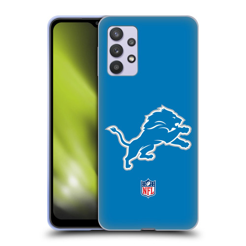 NFL Detroit Lions Logo Plain Soft Gel Case for Samsung Galaxy A32 5G / M32 5G (2021)
