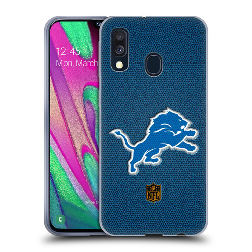 NFL Detroit Lions Logo Football Soft Gel Case for Samsung Galaxy A40 (2019)