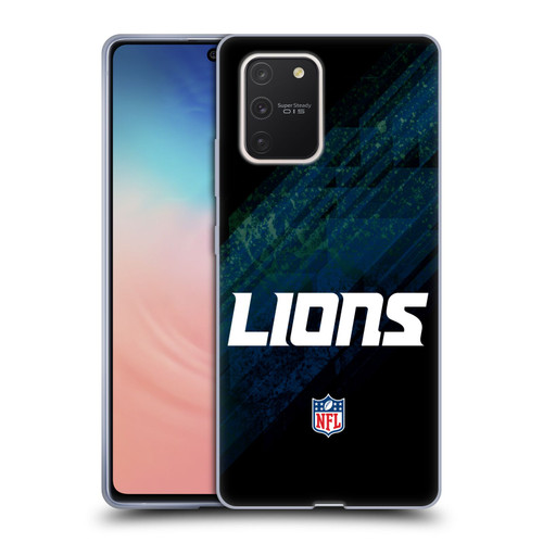 NFL Detroit Lions Logo Blur Soft Gel Case for Samsung Galaxy S10 Lite