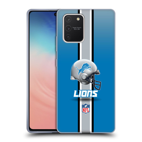 NFL Detroit Lions Logo Helmet Soft Gel Case for Samsung Galaxy S10 Lite