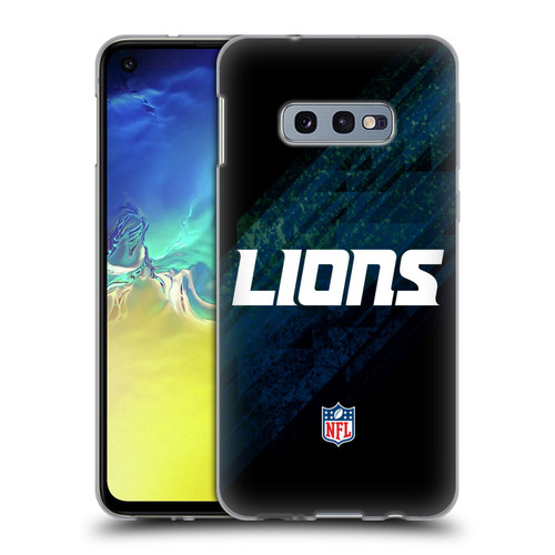 NFL Detroit Lions Logo Blur Soft Gel Case for Samsung Galaxy S10e