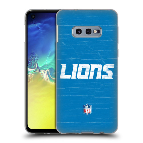 NFL Detroit Lions Logo Distressed Look Soft Gel Case for Samsung Galaxy S10e
