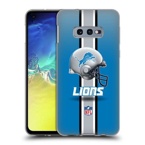 NFL Detroit Lions Logo Helmet Soft Gel Case for Samsung Galaxy S10e