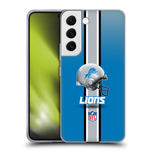 NFL Detroit Lions Logo Helmet Soft Gel Case for Samsung Galaxy S22 5G