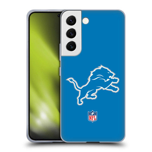 NFL Detroit Lions Logo Plain Soft Gel Case for Samsung Galaxy S22 5G